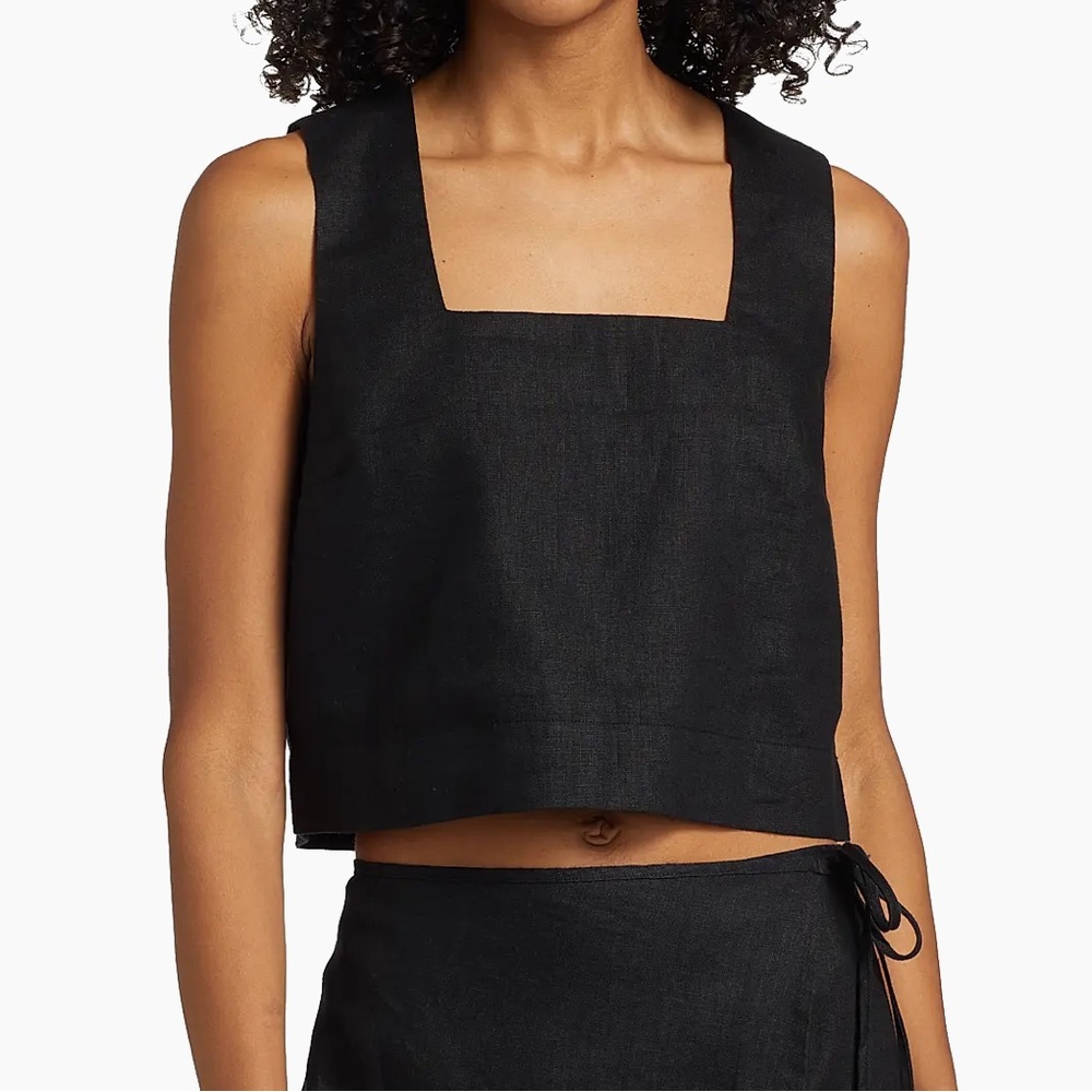 NWT Rails Akira Square Neck Linen Tank Top